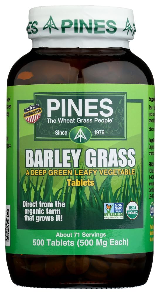Pines Barley Grass 500 mg - 500 Tablets