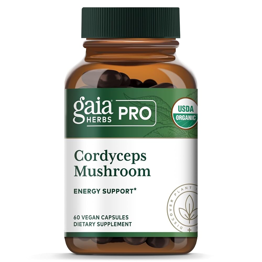 Gaia Herbs PRO Cordyceps Mushroom - 60 Capsules