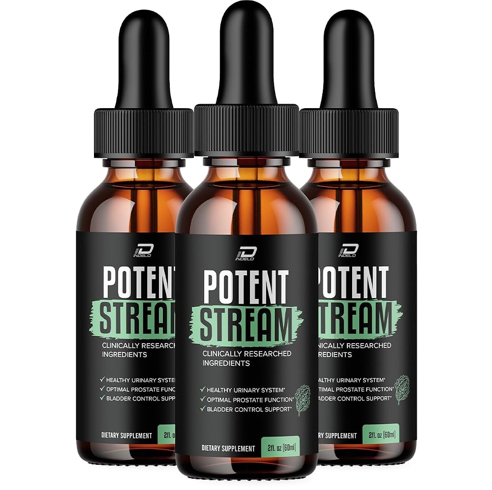 Indelo Potent Stream Drops Supplement - 3 Pack