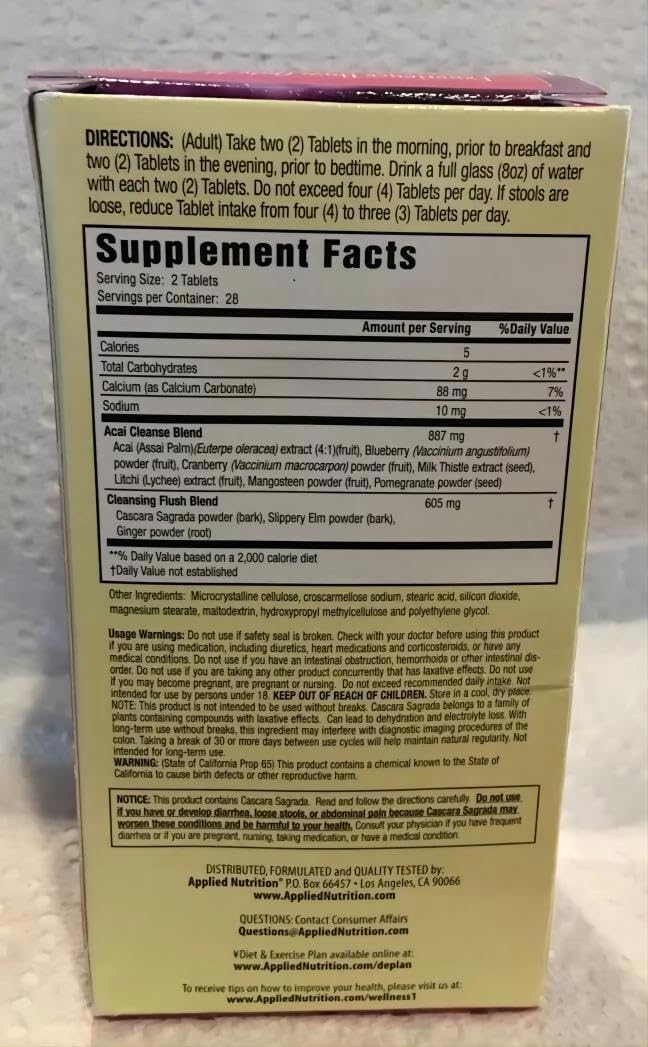 Applied Nutrition 14-Day Acai Berry Cleanse - 168 Tablets