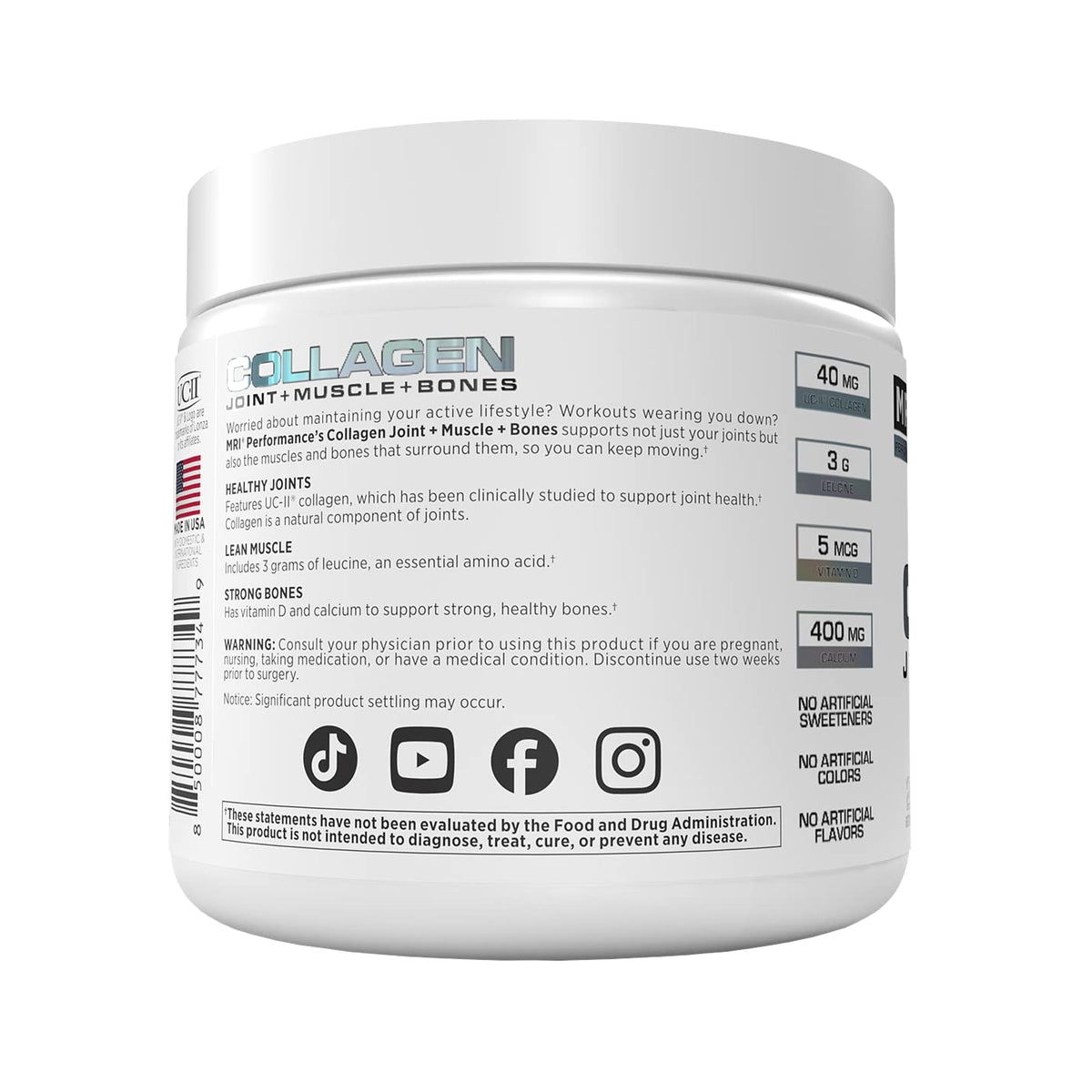 MRI Collagen Peptides Joint & Bone Support Type I & III - Powder - image 4