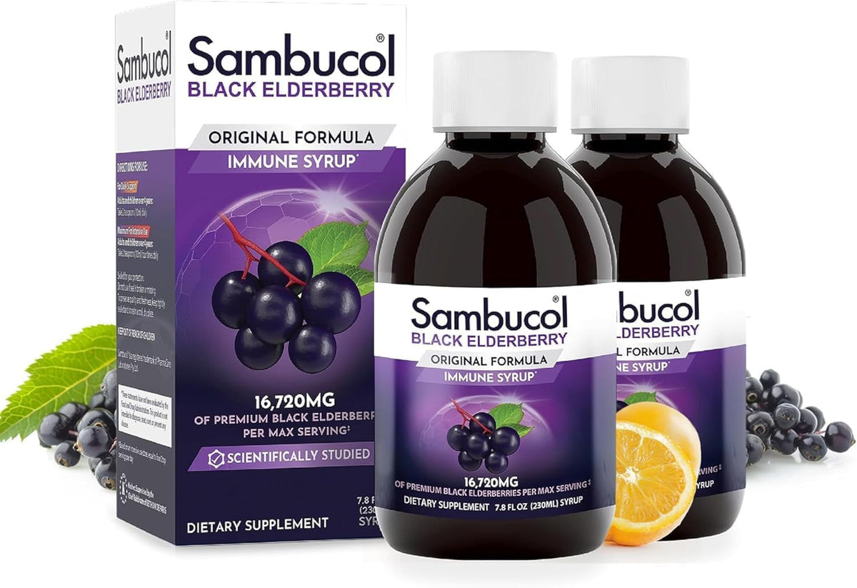 Sambucol Black Elderberry Syrup Original Formula - 15.6 Fl Oz