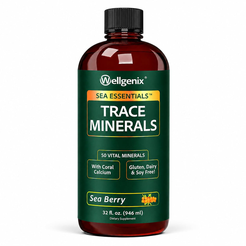 Wellgenix Sea Essentials Liquid Trace Minerals - 32 Fl Oz