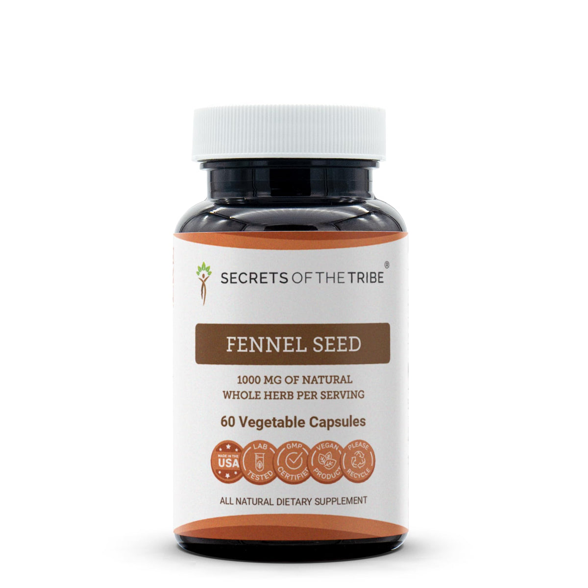Secrets of the Tribe Fennel Seed Digestive Wellness - 60 Capsules