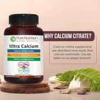 Pure Nutrition Ultra Calcium 1000mg with VIT D3 + K