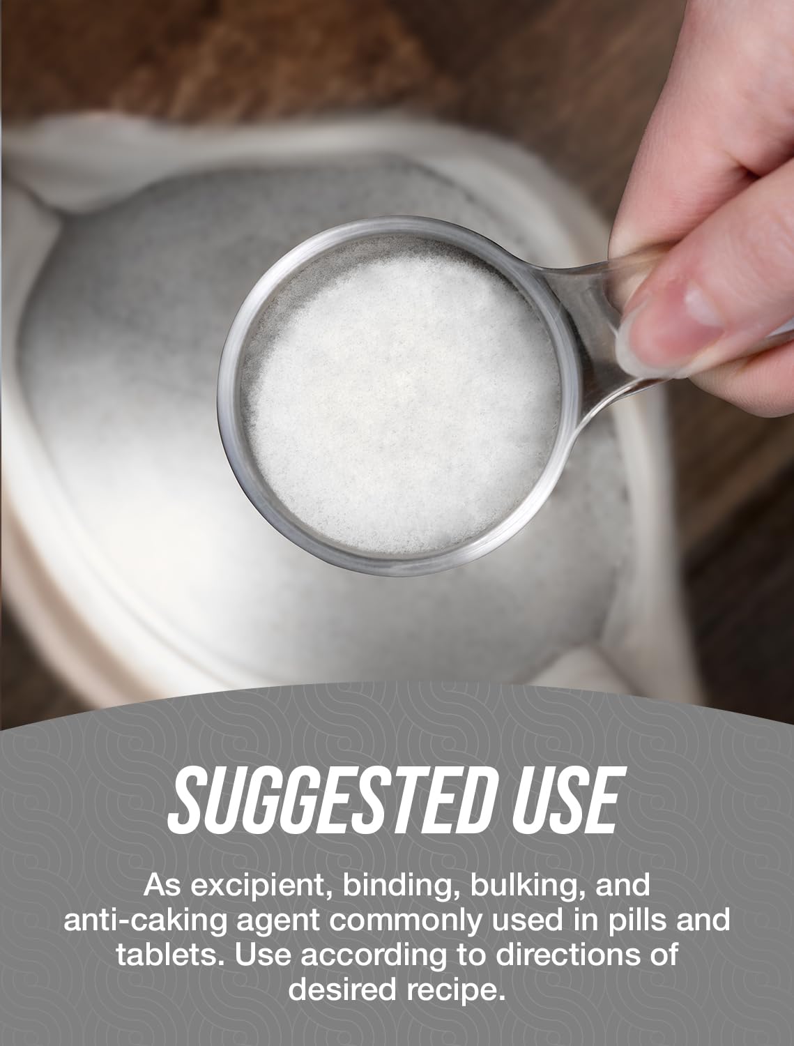 BulkSupplements.com Microcrystalline Cellulose Powder (MCC)