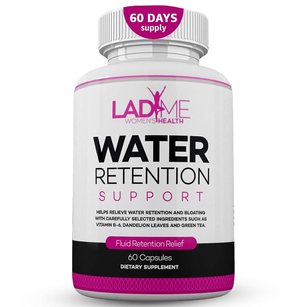 LadyMe Water Retention Pills for Women Bloating Relief - 60 Capsules