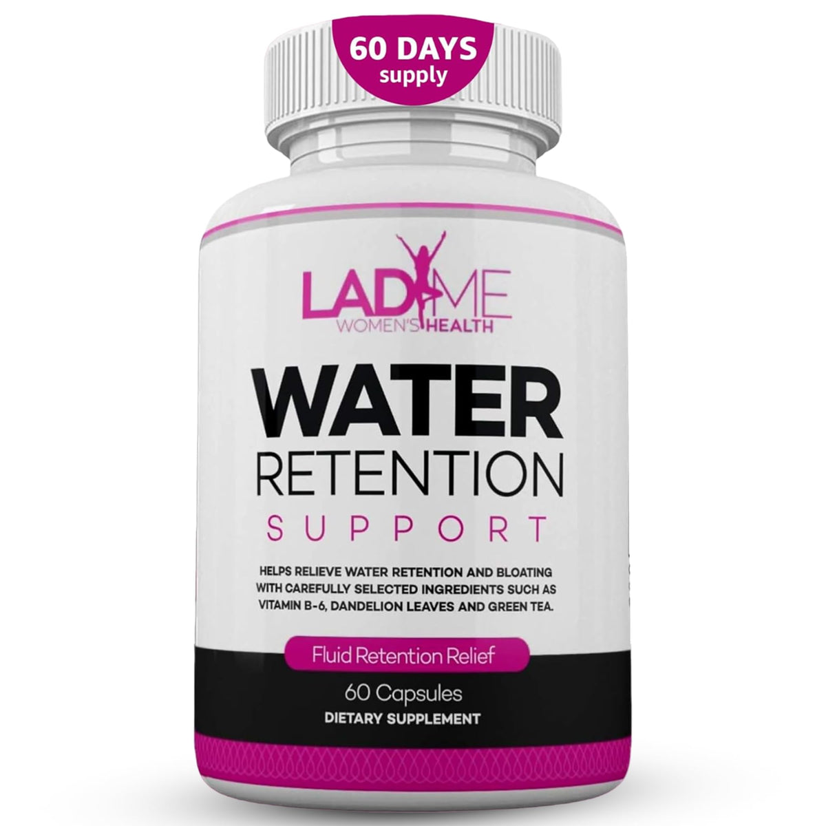LadyMe Water Retention Pills for Women Bloating Relief - 60 Capsules