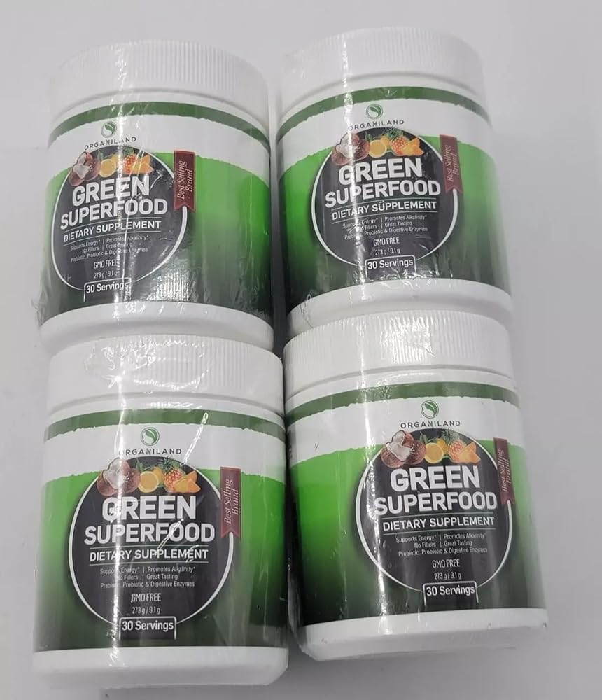 Generic Organic Greens Superfood Powder for Focus & Digestion - 30 Servings