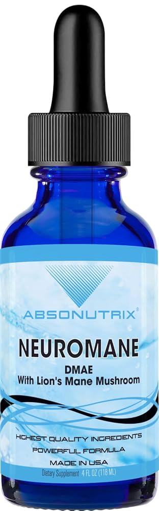 Absonutrix NeuroMane DMAE with Lion's Mane Liquid - 4 FL OZ