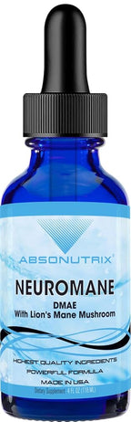 Absonutrix NeuroMane DMAE with Lion's Mane Liquid - 4 FL OZ