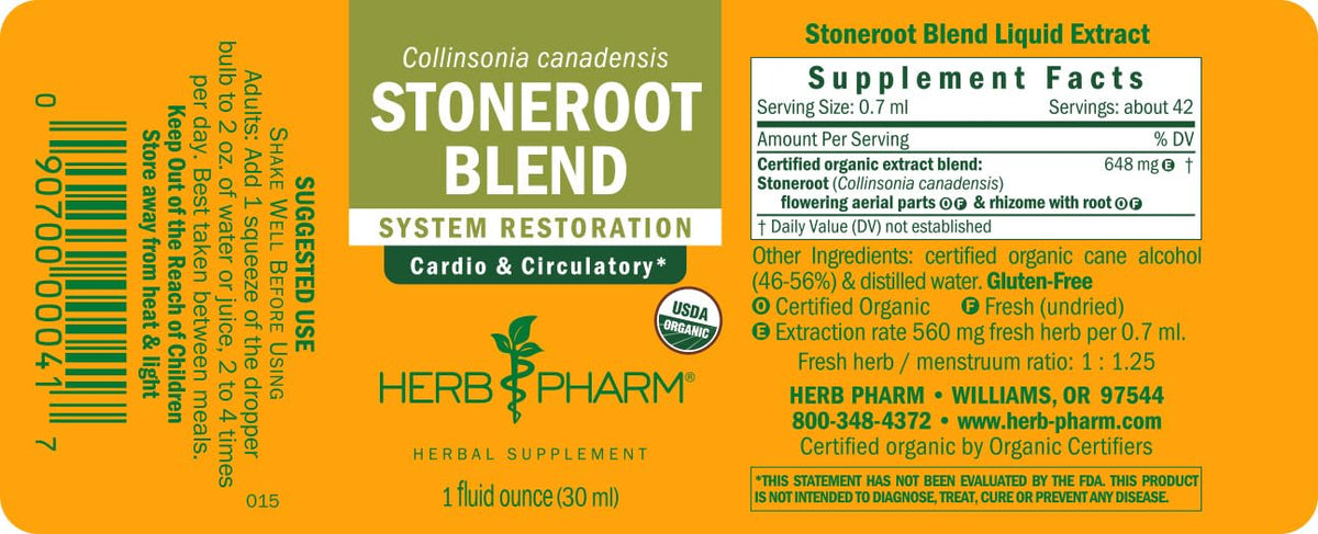 Herb Pharm Stoneroot Blend Liquid Extract for Cardiovascular Support - 1 Fl Oz - image 7