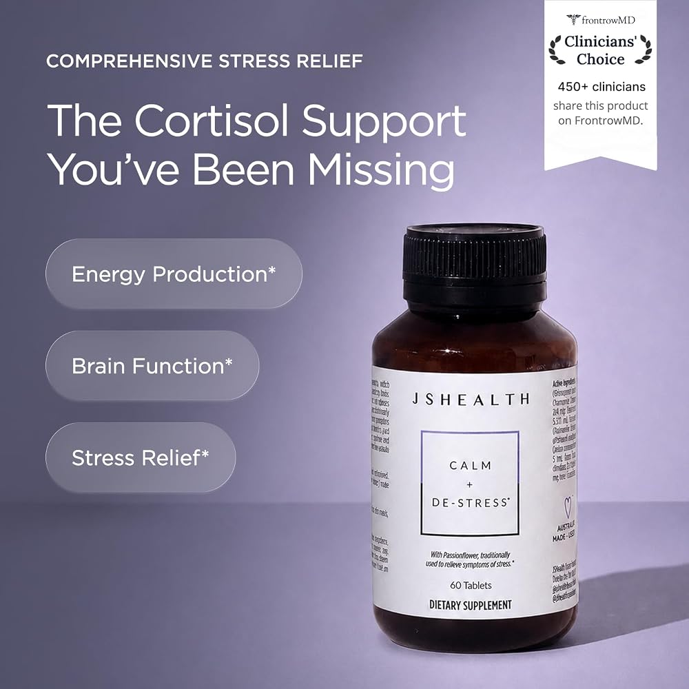 JSHealth Calm + Destress Supplement - 60 Capsules - image 2