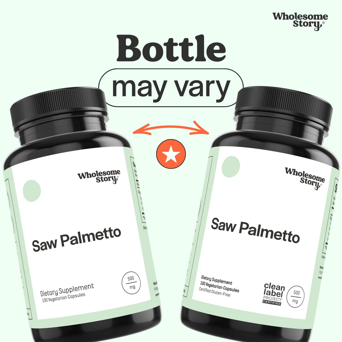 Wholesome Story Saw Palmetto Extract 500mg - 100 Capsules - image 2