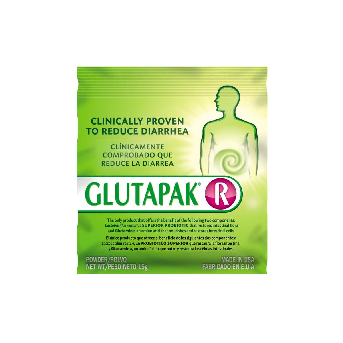 Glutapak Digestive Health Powder with L-Glutamine & Probiotics - 3 Sachets