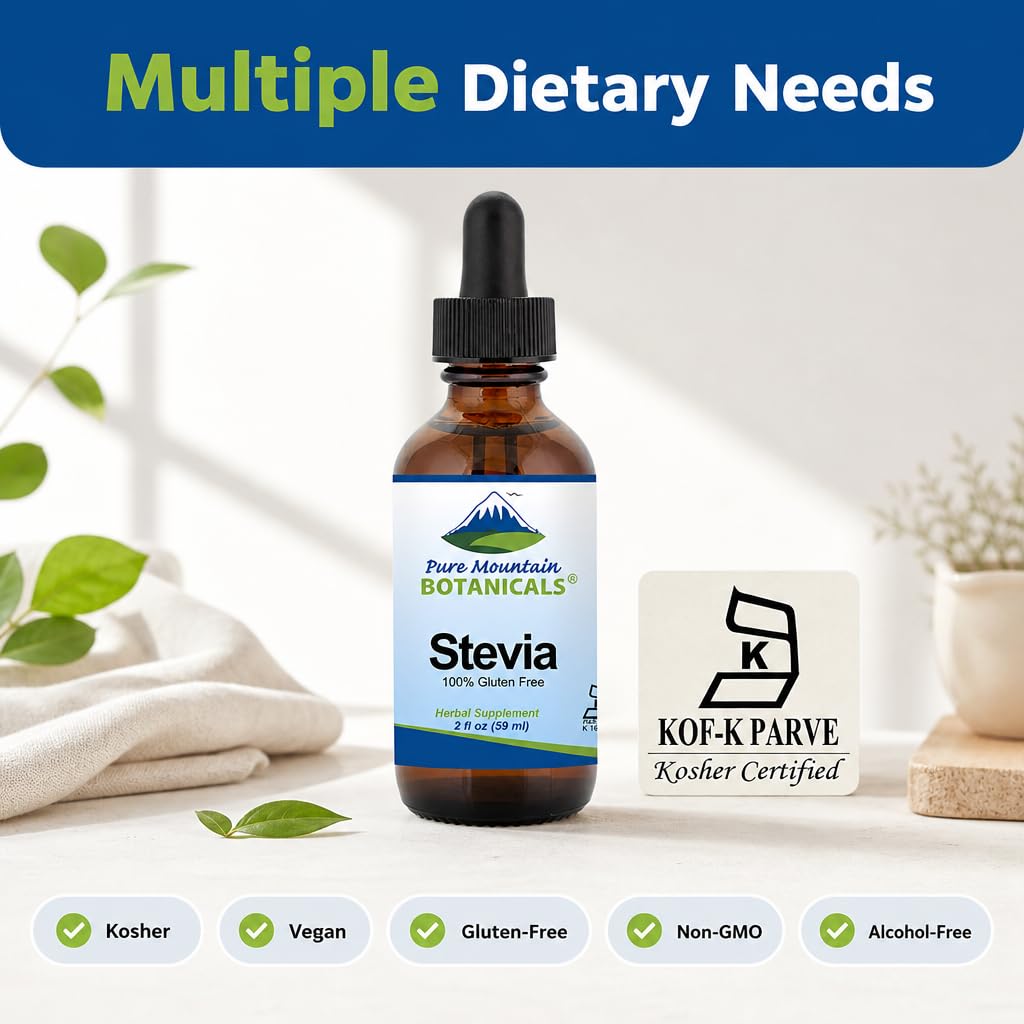 Pure Mountain Botanicals Liquid Stevia Drops