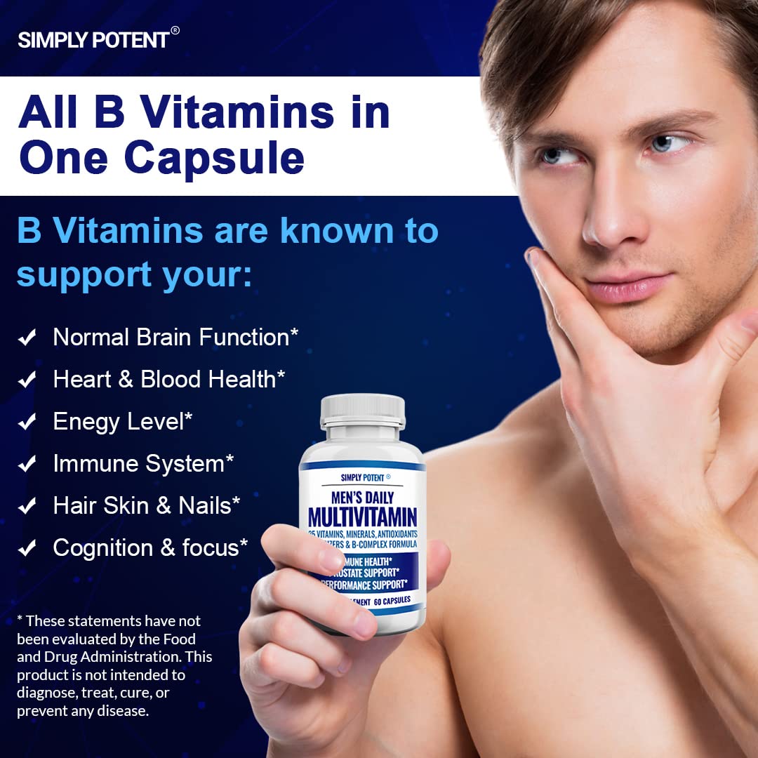 Simply Potent Daily Multivitamin for Men - 60 Capsules - image 5