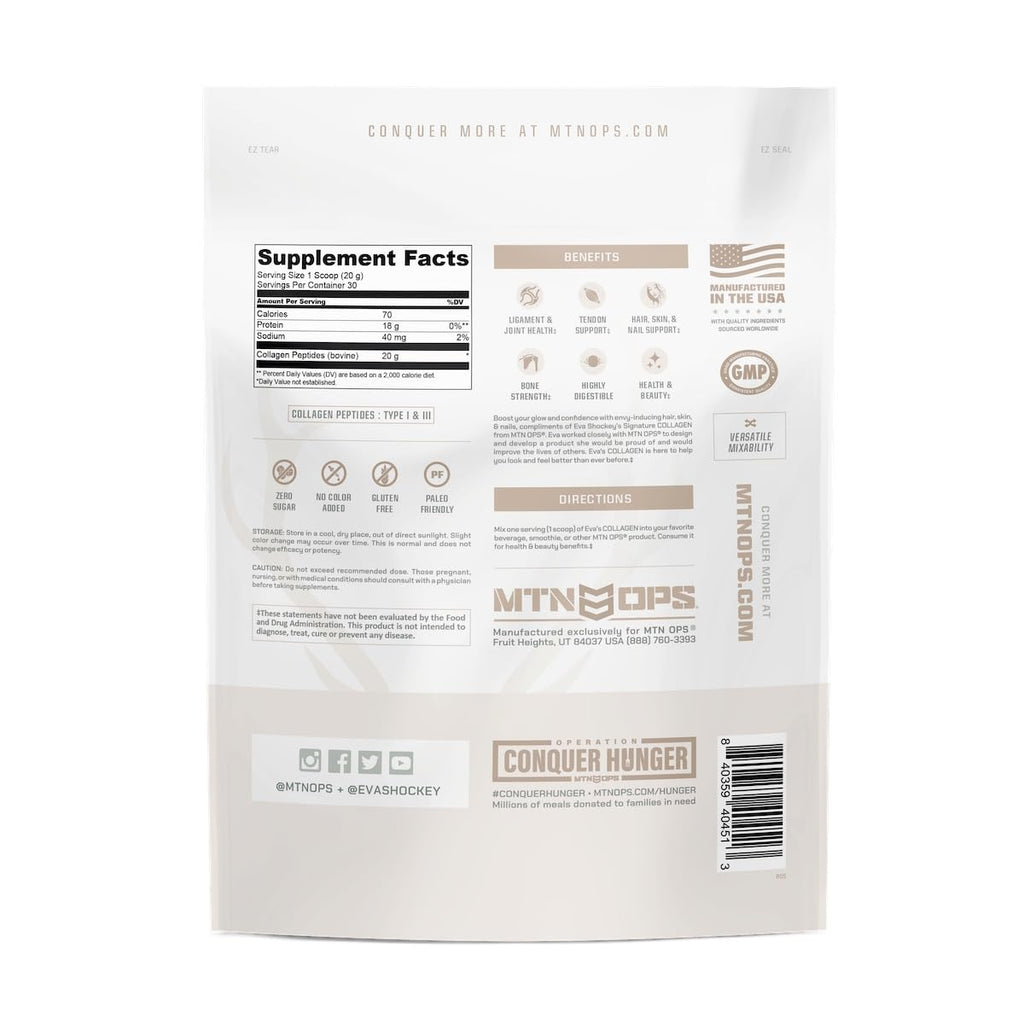 MTN OPS Collagen Peptides Protein Powder Unflavored - 1.25 lb - image 3