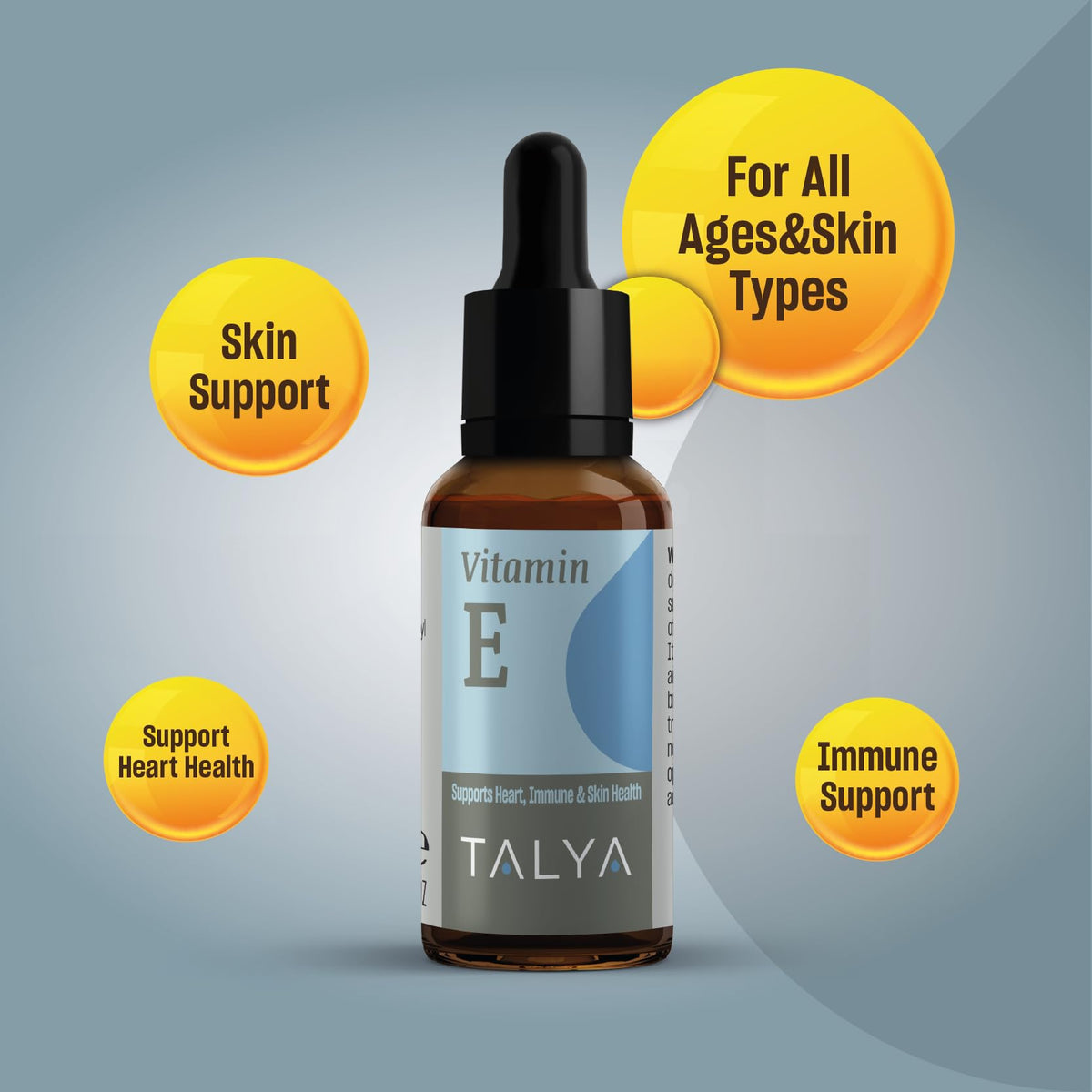 TALYA Vitamin E Liquid Drops for Skin & Heart Health - 0.34 fl oz - image 2