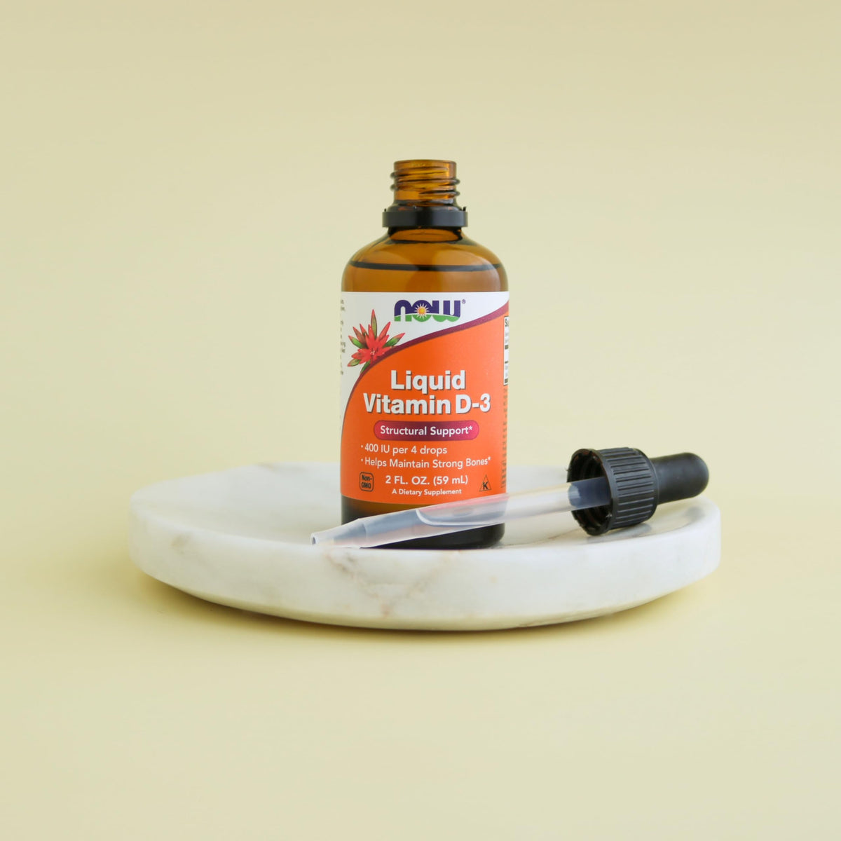 NOW Supplements Liquid Vitamin D-3 for Strong Bones - 2 fl oz - image 6