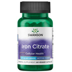 Swanson Iron Citrate 25 mg for Red Blood Cell Support - 60 Vegetarian Capsules