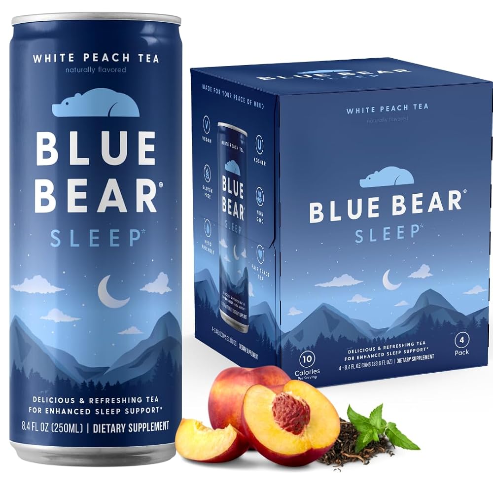 Blue Bear Sleep Adaptogen Drink with Melatonin - 4 Pack