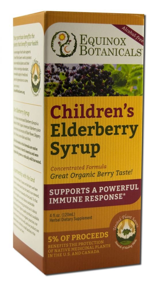 Equinox Botanicals Children's Elderberry Syrup - 4 Fl Oz