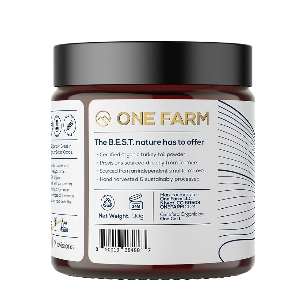 One Farm by WAAYB Organic Turkey Tail Mushroom Powder - 80 Ounce - image 4