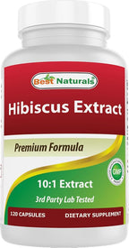 Best Naturals Hibiscus 10:1 Extract 2500 mg - 120 Capsules