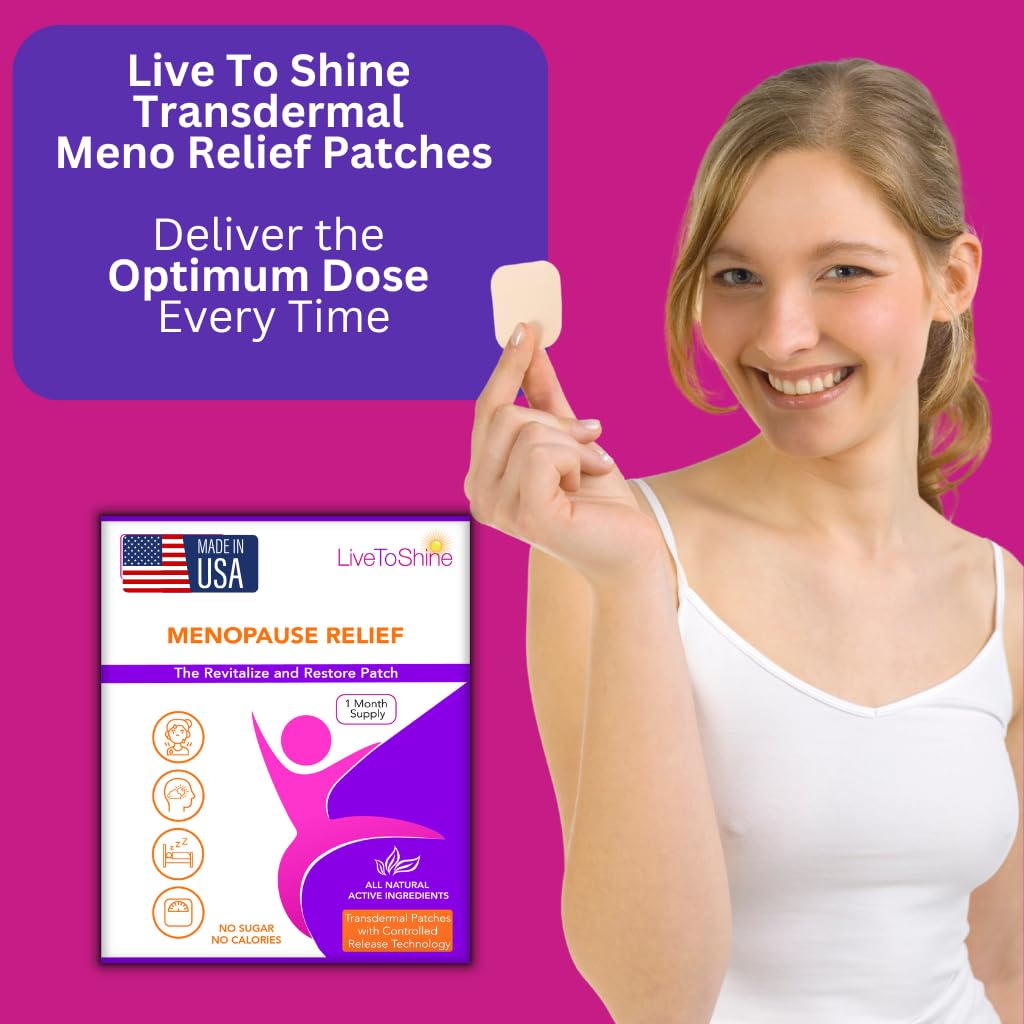 Live To Shine Menopause Relief Patch - 30 Topical Patches - image 6