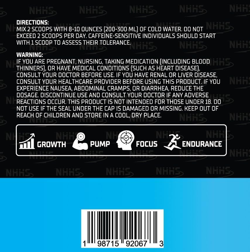 NHHS Ultra Boost Pre-Workout Powder