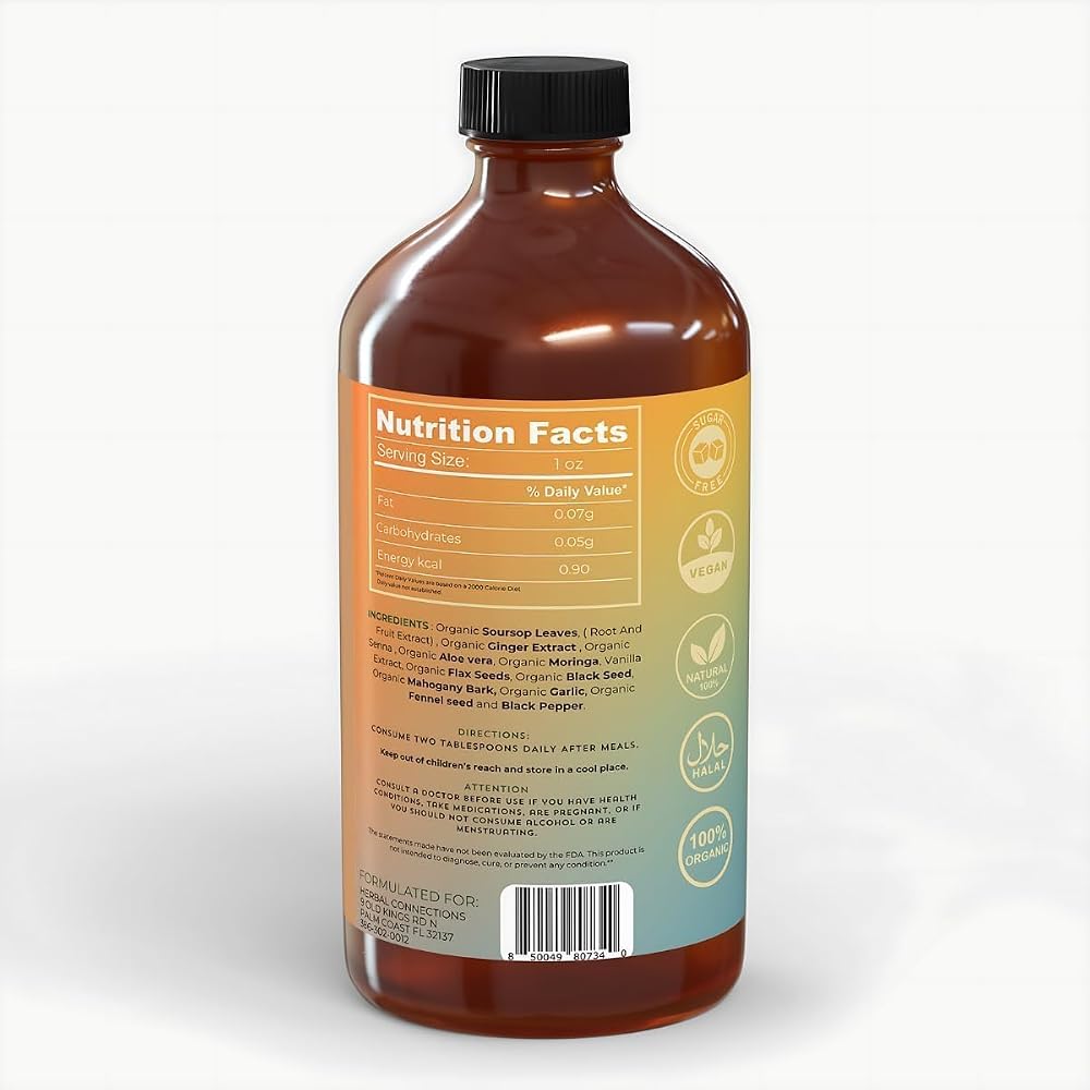 Herbal Connections Organic Soursop Bitters Liquid - 16 Fl Oz - image 7