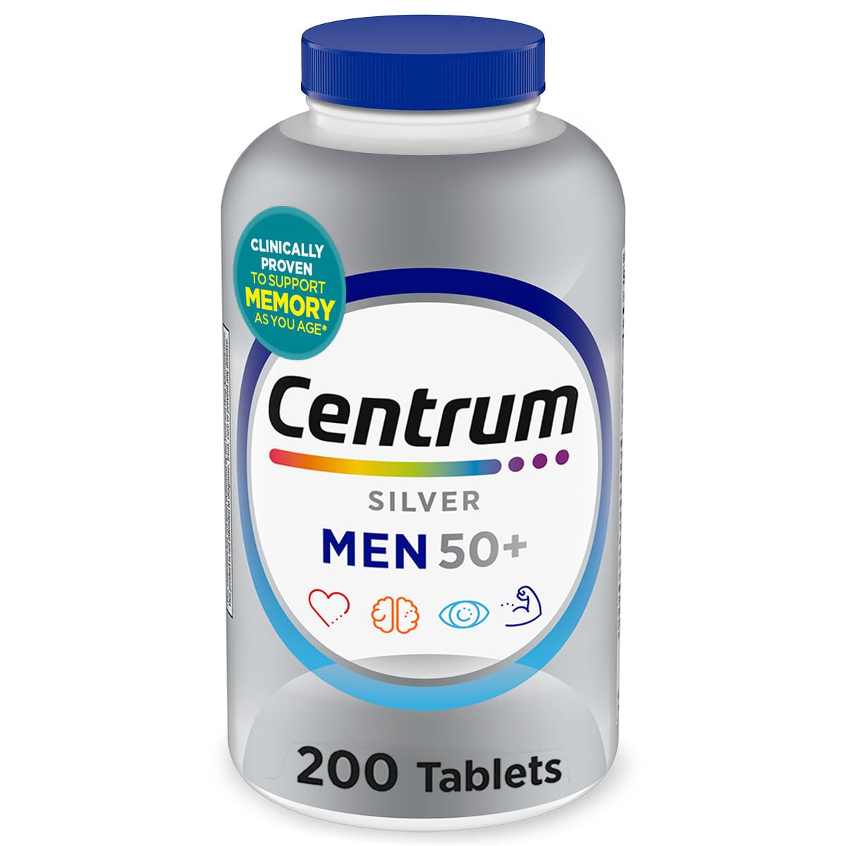 Centrum Silver Men's 50+ Multivitamin - 200 Tablets