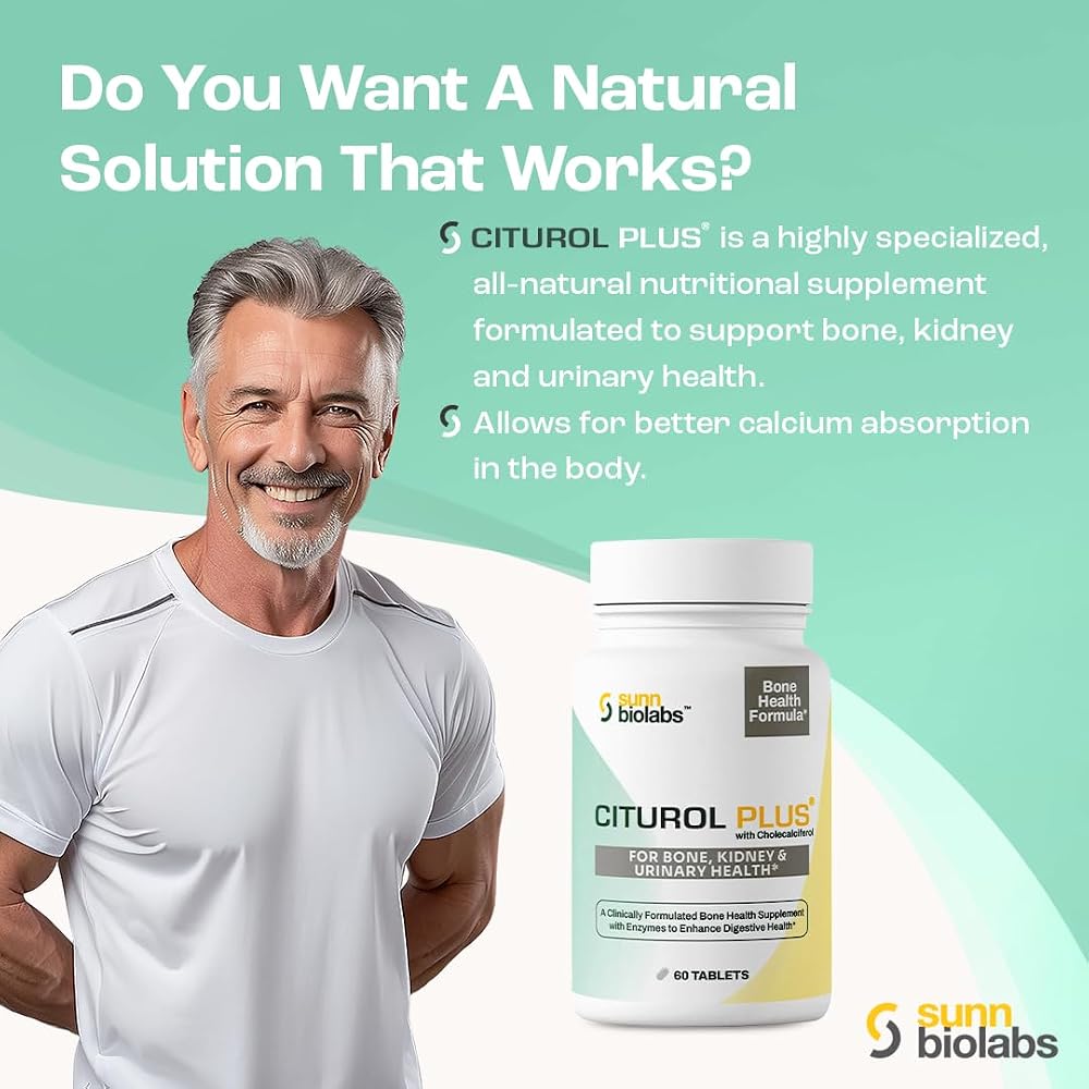 SUNN BIOLABS Citurol Plus Bone Health Supplement - 60 Tablets - image 4