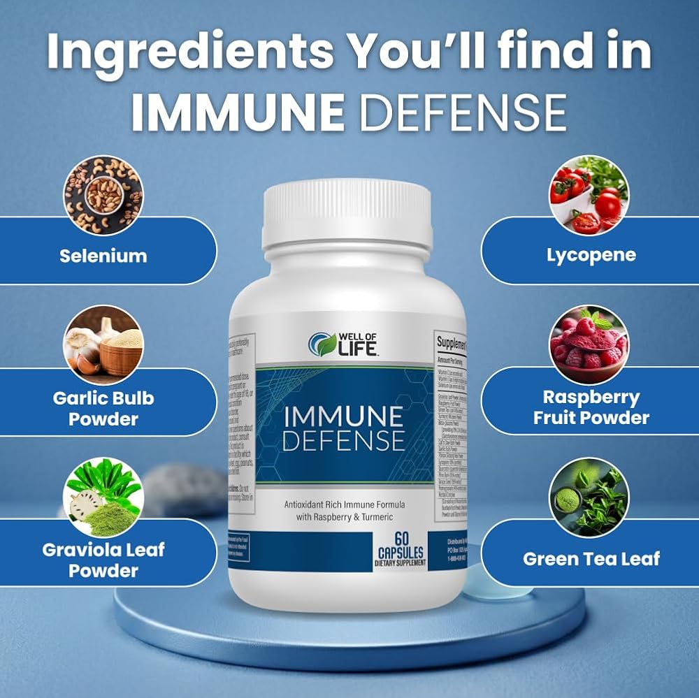 Well of Life Immune Support Supplement 600mg - 60 Capsules - image 4