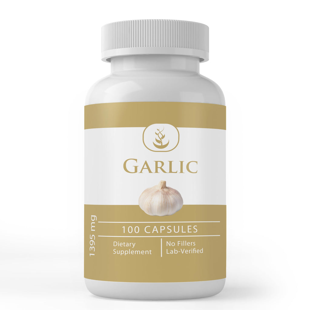 PURE ORIGINAL INGREDIENTS Garlic Capsules - 100 Capsules