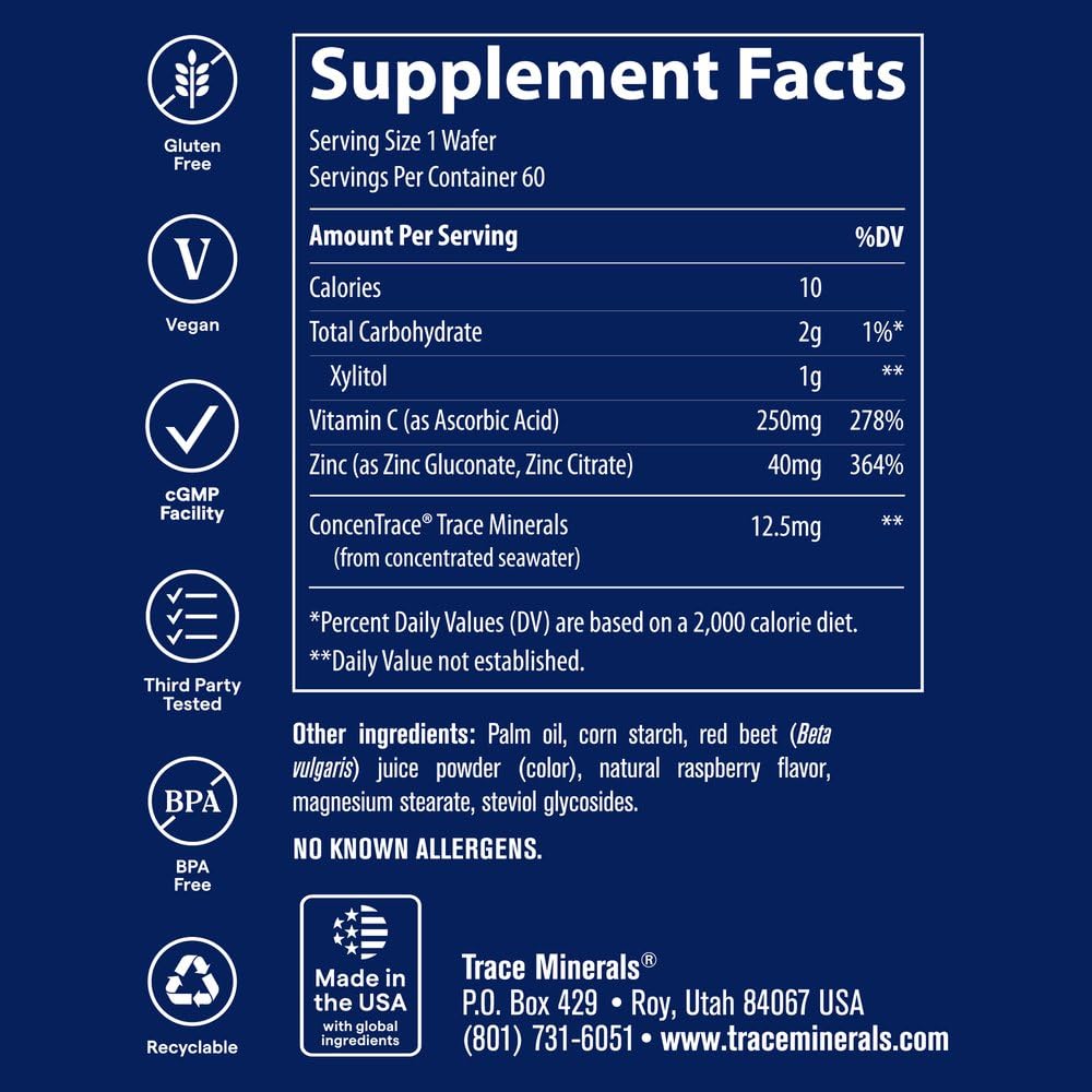 Trace Minerals Zinc + Vitamin C Chewable Gummies Immune Support - 60 Count - image 3