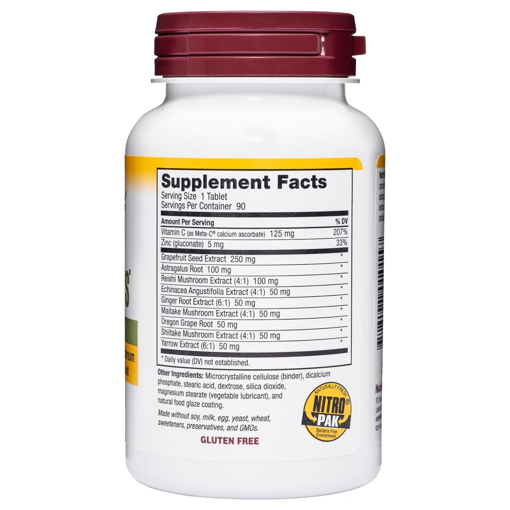 NutriBiotic DefensePlus Immune Support - 90 Tablets - image 3