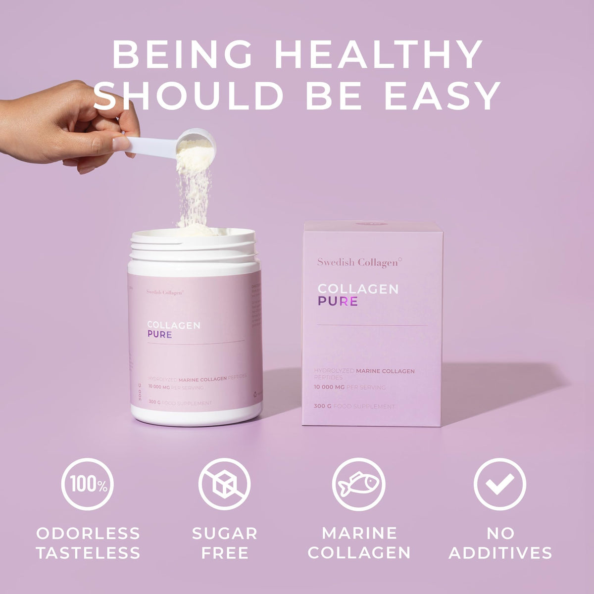 Swedish Collagen Pure Marine Collagen 10,000 mg Powder - 300 g - image 5