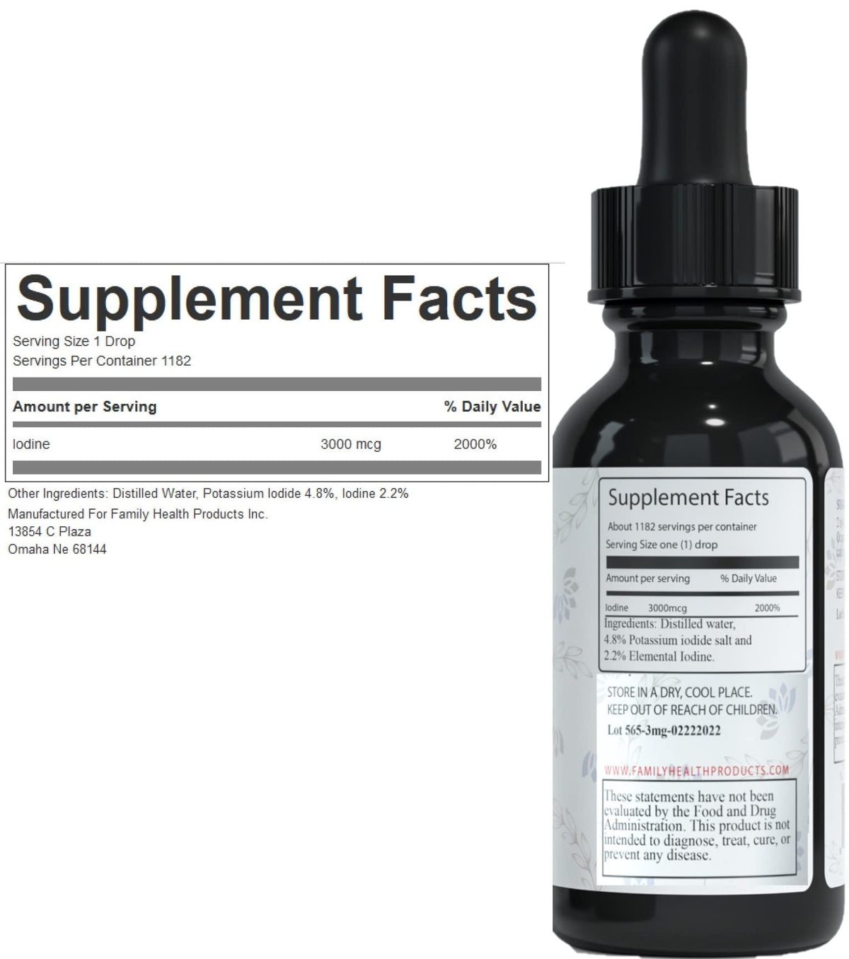 Family Health Products Lugol's Iodine Solution 2% - 2 fl oz - image 4