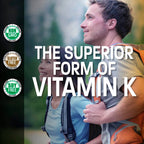 Bronson Flavored Vitamin K2 Capsules Support Strong Bones 100Mcg Adult