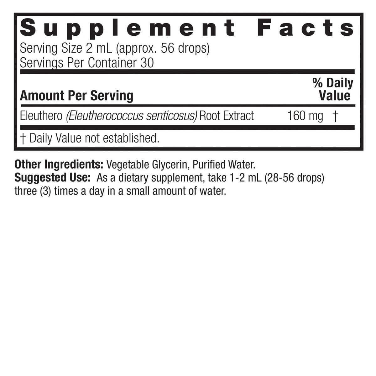 Nature's Answer Eleuthero Root Herbal Supplement - 2 Fl Oz - image 2
