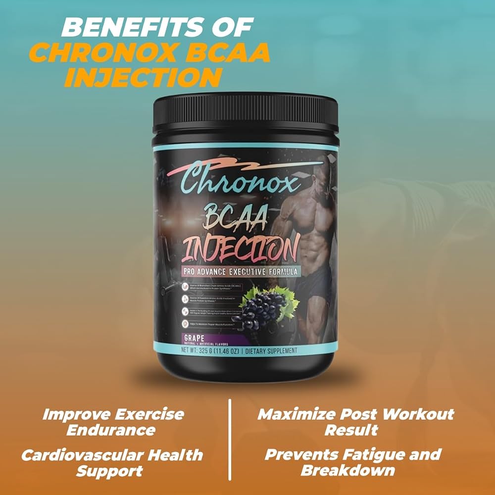Chronox BCAA Amino Acids Energy Powder Grape - 11.46 oz - image 3