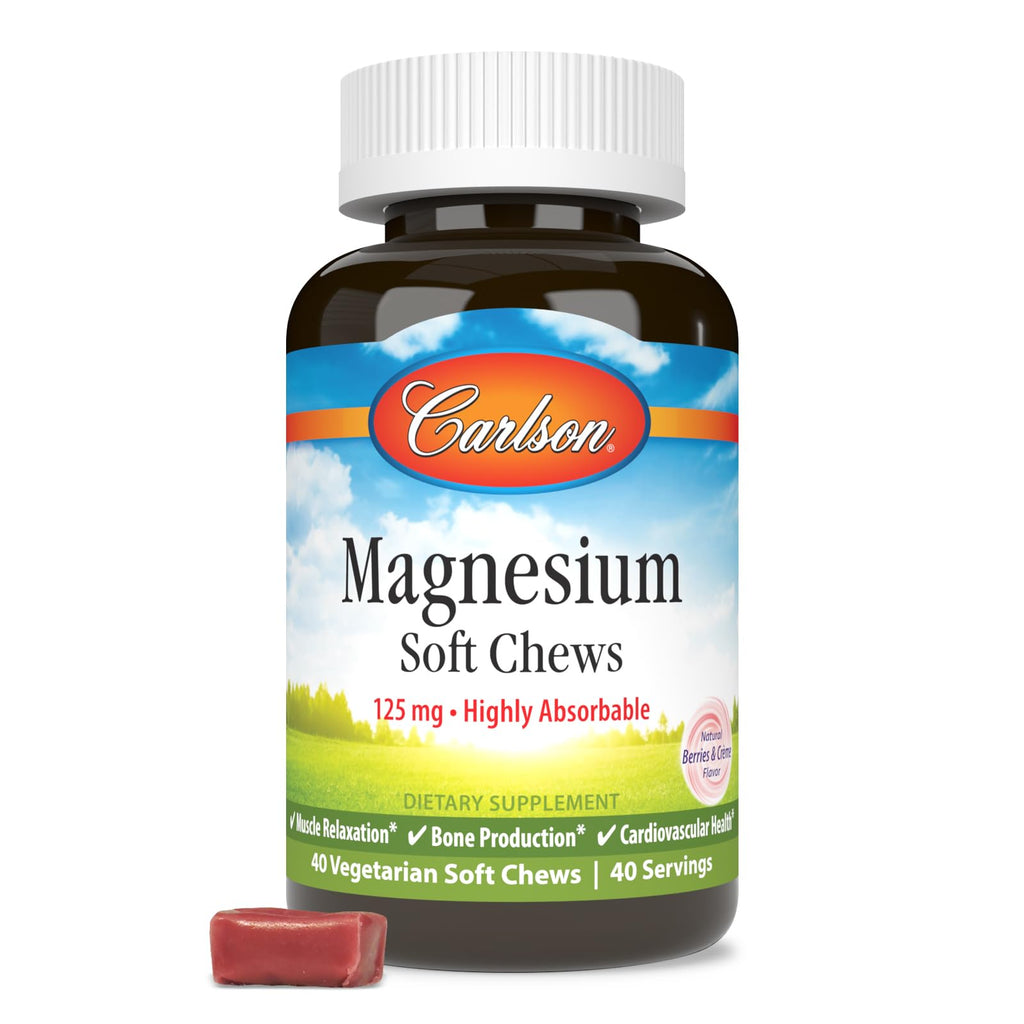 Carlson Magnesium Soft Chews 125 mg - 40 Count - image 5