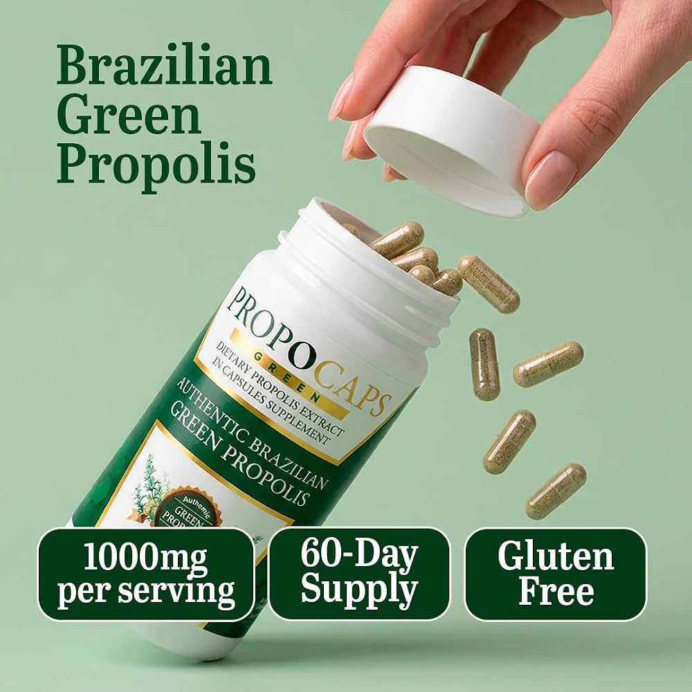 Beelife Green Propolis Capsules Immune Support - 120 Capsules - image 2