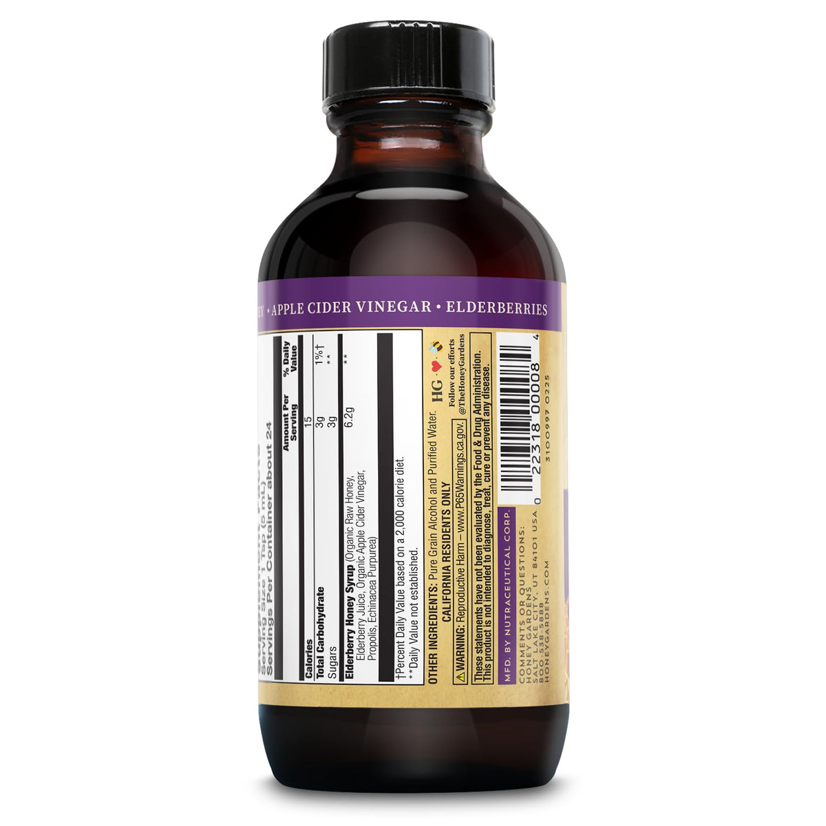 ZAND Honey Gardens Elderberry Syrup with Raw Honey & Propolis - 4 Fl Oz - image 3