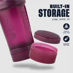 BlenderBottle Shaker Bottle with Pill Organizer and Storage