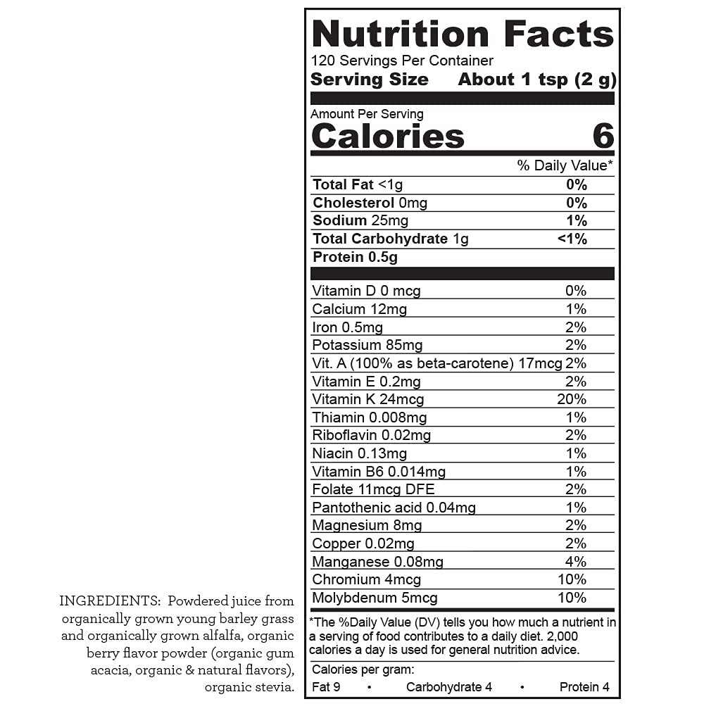Hallelujah Diet Organic BarleyMax Green Juice Powder - 8.5 oz - image 2