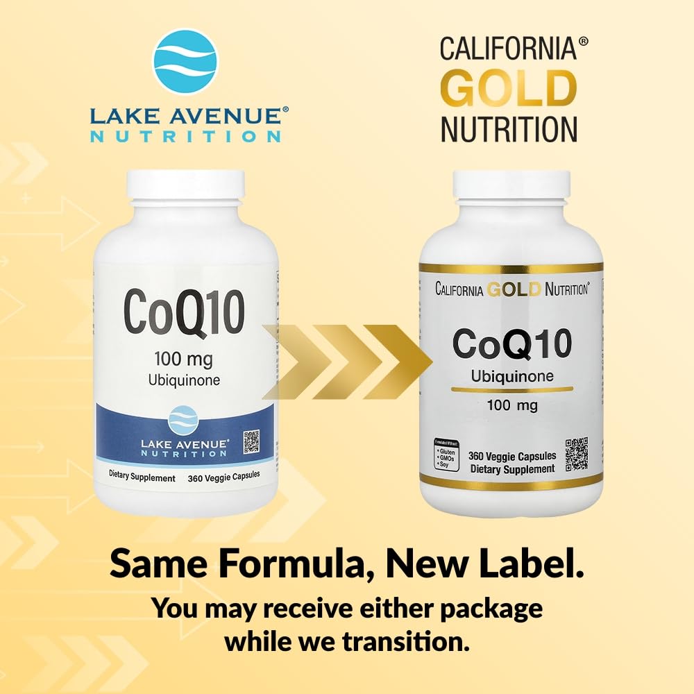 Lake Avenue CoQ10 Ubiquinone 100 mg - 360 Vegetarian Capsules - image 3