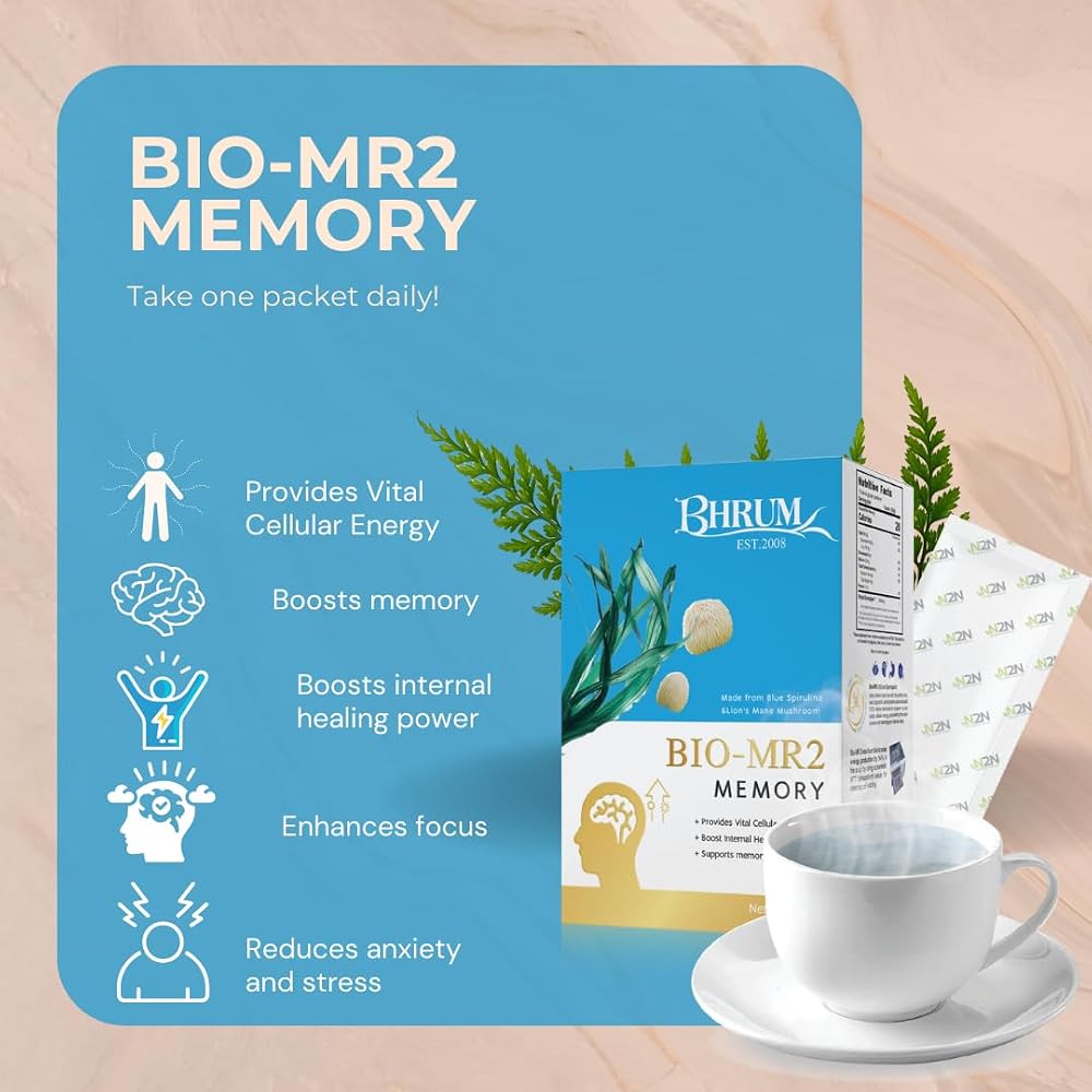 Bhrum Bio-MR2 Memory Mushroom Powder for Focus - 180g - image 3